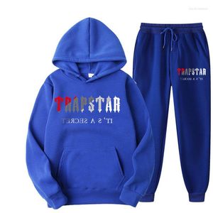 TRAP STAR 2D Print Heren Sets Trainingspak Mode Hoodies Broek 2 Stuks Sportkleding Trainingspak Joggers Mannelijke