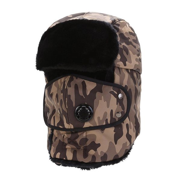 Chapeau de trappeur Chapeaux d'hiver Trooper Chapeau chaud Cache-oreilles en polaire Ski Masque coupe-vent avec rabats d'oreille Ushanka Bomber Chapeaux de fourrure