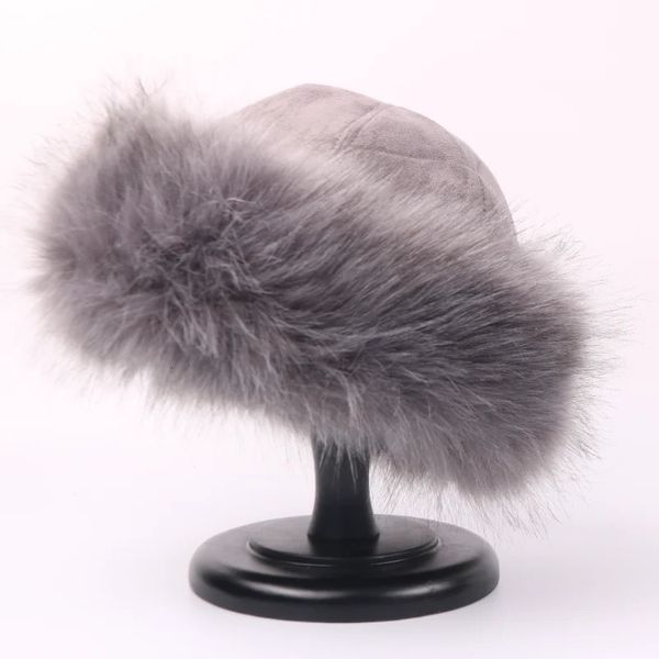 Chapeaux de trappeur russe Ushanka Bomber chapeau de trappeur hiver oreillette casquette de Ski pour hommes femmes Gorras épaissir chapeau chaud fourrure de renard Bomber chapeaux décor de noël 231201