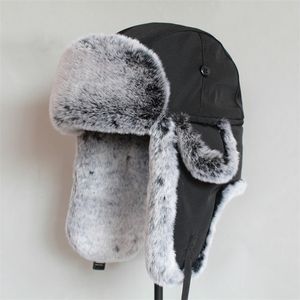 Chapeaux de trappeur d'hiver pour hommes et femmes, fausse fourrure russe Ushanka, casquette épaisse et chaude avec rabats d'oreille, 231219