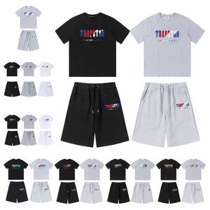 Vallen Casual Sportswear Modemerk Embroidery Full Set korte mouw T-shirt shorts Loose Men and Women New Summers-XXL