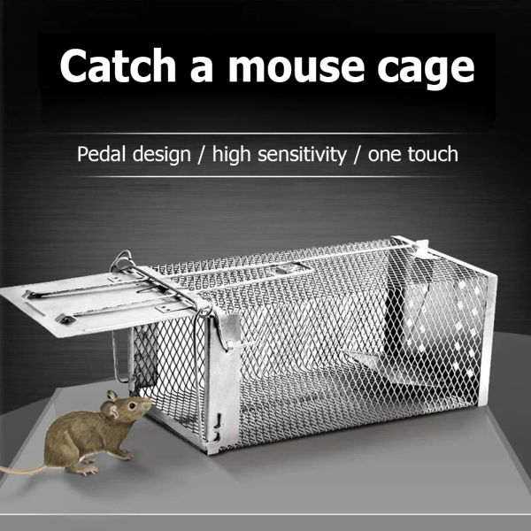 Pièges de souris réutilisables Cage METAL MICE RATS RATS Catcher Pest Control Products Garden Outdoor Gadgets Ménagers