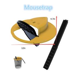 Pièges réutilisables Smart Mouse Rat Trap Plastic Flip N Slide Bodet Lid Mouse Trap Humane ou Lethal Door Style Multi Catch
