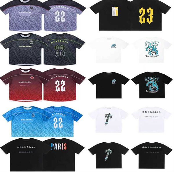 Trapst Mens T Shirts designers hommes femmes t-shirts Fashion Street tide Impression de lettres Polo en coton Sports trapstar tees European Motion current 548ess