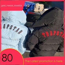 Giubbotto bomber da uomo autunno inverno Trapstar ricamato con cappuccio Trench con cerniera Giacca Trapstar 540