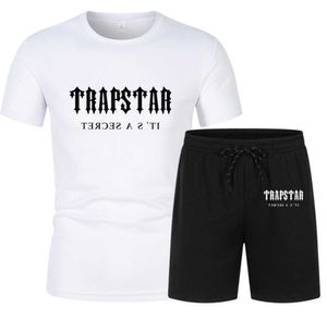 TRAPSTAR Merk Designer basketbal Trainingspak Set Mannen t-shirt Shorts Sets Zomer Sportkleding Jogging Broek Streetwear Harajuku Tops Hoge quality33ess