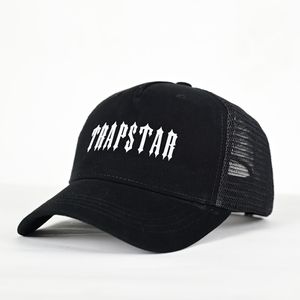 Trapstar Cap Baseball Designer Visor Trucker hoeden Outdoor borduurhoed voor kamperen en dagelijkse gebruik Street Pop Hat Hoeden Women Men Organizer Black