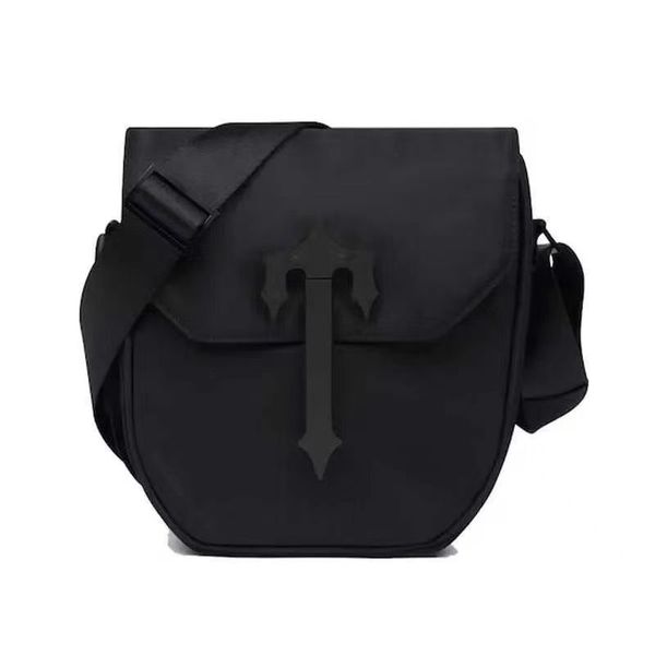 Trapstar designer hommes messager sacs sac à bandoulière luxe rétro nylon noir sacs à bandoulière décontracté extérieur tendance sac à bandoulière noir sac à main simple vêtements de travail sacs en toile