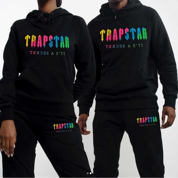 Trapstar Designer Men's Set polaire sport costume Survêtements Serviette Broderie lettre femmes hommes Survêtement sweats à capuche et Nouvelle tendance sportive