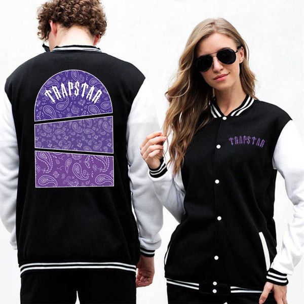 Chaquetas para hombre de diseñador Trapstar, suéter informal de invierno de béisbol de Londres para hombre y mujer, chaqueta cálida de gran tamaño, ropa informal estilo Hip Hop a la moda