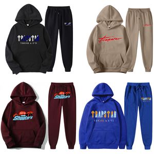Trapstar Designer Mens Tracksuits Femmes Swetshirts Sweats Sweats Sweats Sweins Sweins Adaptation Casual Running Thermal Thermal