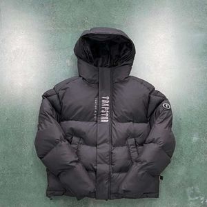 Trapstar – veste à capuche en coton noir, style américain, marque tendance, isolation épaisse, nouvelle collection hiver