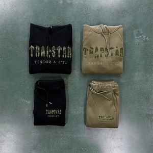 Trapstar hoodie 1 op 1 luxe geborduurde letters sportkleding mode high street trui voor heren en dames koppels