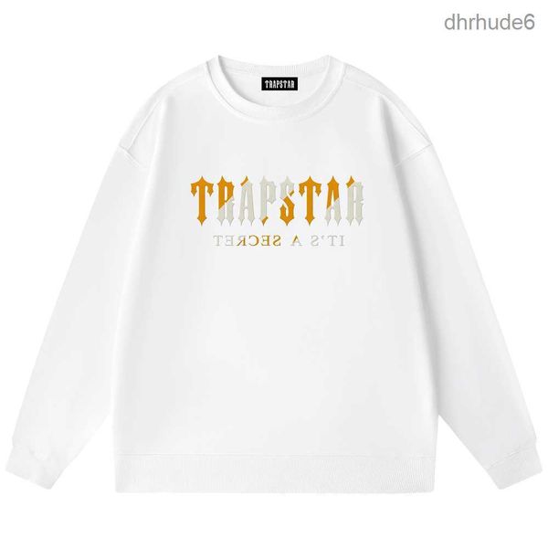 Trapstar Sudadera con capucha 2023 Hombres Mujeres Diseñador Sudaderas con capucha para hombres Sudadera con capucha Sudadera Carta Impreso Manga larga Cuello redondo Suelto Suéter con capucha Blanco Negro 5C27