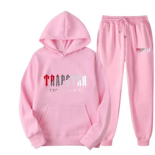 Trapstar Hoodie Sweat-shirt pour hommes Sweat-shirt Running Basketball Tracksuis de survêtement Hoodie Hoodie Hoodie et pantalon Loose Tech Men's Wom 434