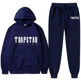 Trapstar London Brand Designer Mens Suisses Swets Hoodie Lettre d'impression Fleep Fashion Fashion Hip Hop Streetwear Jogger Set 5xl Sweatshirts
