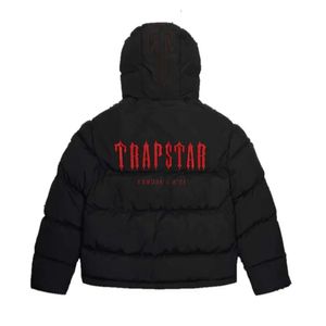 Trapstar London Decoded Puffer 2.0 Ice Blue Veste à capuche avec lettrage brodé Manteau d'hiver q4
