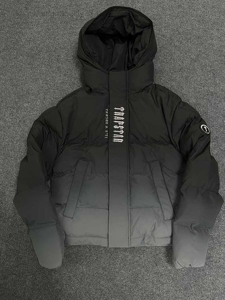 Trapstar London Decoded Puffer 2.0 Veste noire dégradée pour homme Sweat à capuche thermique brodé Manteau d'hiver Tops Liu