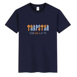 Trapstar London Designer T-shirt Letnia koszulka z nadrukiem Męska odzież damska Sport Oddychająca Casual Crew Collar Główna ulica Bluza lztj