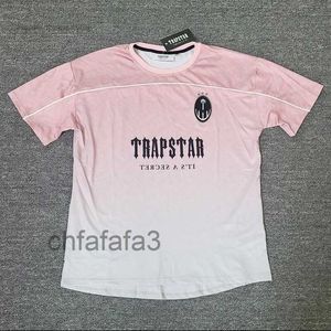 Trapstar London Camiseta de calle para hombre Free Hip Hop Rosa Jersey extragrande de manga corta KTF3