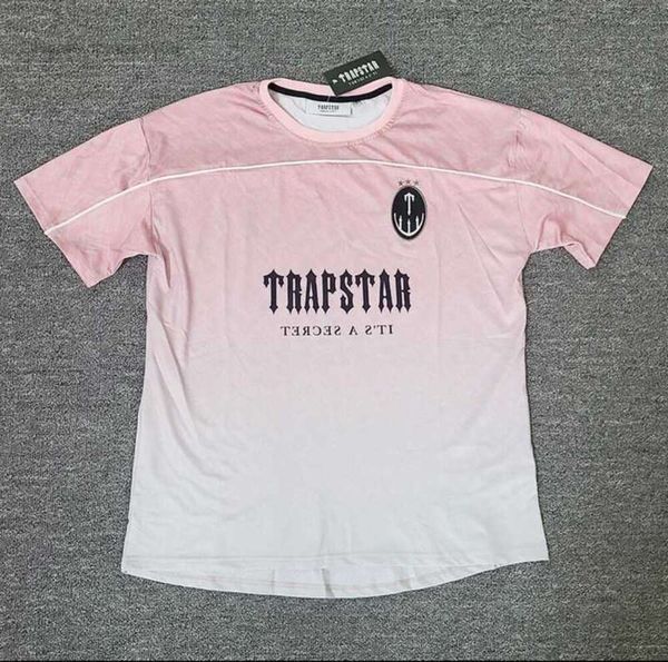 Trapstar London T-shirt Streetwear homme gratuit Hip Hop rose manches courtes maillot surdimensionné 4432ESS