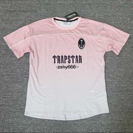 Trapstar London Mens Streetwear Camiseta Hip Hop Pink Rink Camiseta de gran tamaño de manga corta