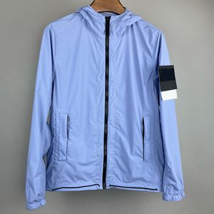 Merkontwerper Topstoney Mens Jackets Casual Hooded Classic Borduured Badge Island Jacket