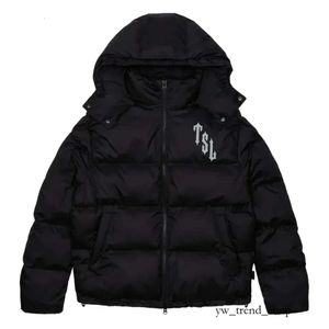 trapstar Vestes pour hommes Trapstar London SHOOTERS HOODED PUFFER JACKET NOIR RÉFLÉCHISSANT Doudoune Brodée Thermique À Capuche Hommes Manteau D'hiver Tops 298