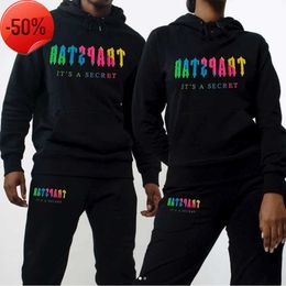 Trapstar hommes ensemble polaire sport costume survêtements serviette broderie lettre femmes hommes survêtement sweat à capuche et pas cher Mac