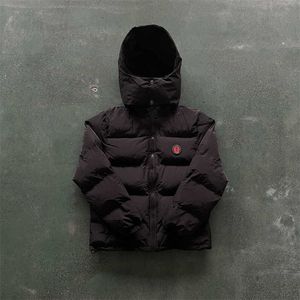 Trapstar vêtements de sport pour hommes Hyperdrive Puffer bleu glace haut qualité coton femmes hiver chaud à capuche manteau haute rue veste