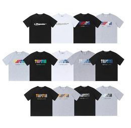 TRAPSTAR Camisetas de verano para hombre Diseñador de moda de lujo Algodón Pantalón corto casual Manga de lujo Hip Hop Camisetas deportivas callejeras