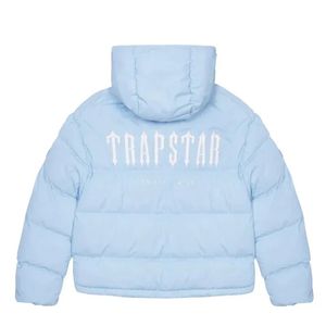 Trapstar Mens Down Winter Jacket Femmes Splice Hooded Embroidery Jacket Parka Men Vestes Vestes Outwear multiple Couleur