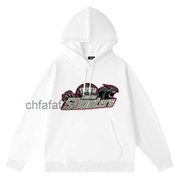 Trapstar Mens Sweat à capuche Designer Hommes T-shirts T-shirt Chemises de créateurs Imprimer Lettre de luxe Noir et blanc Gris Arc-en-ciel Couleur Sports d'été Mode Coton Cor UJSA