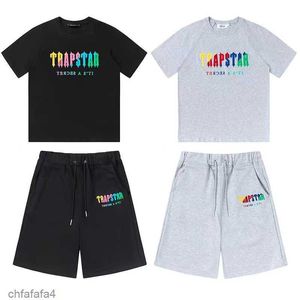 Trapstar heren shorts en t -shirt set tracksuits paren paren handdoek borduurbrief Letter dames crew nek val star sweatshirt pakken 3w1s hgrp