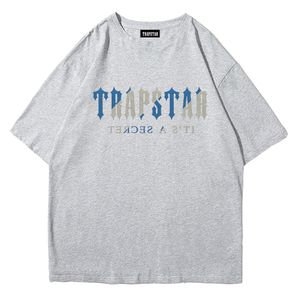 Trapstar Heren T-shirt Set Letter Geborduurd Trainingspak Ontwerper Korte Vrije tijd Losse Ronde Hals Katoen Print Tops Kleding Katoen Streetwear Poloshirts