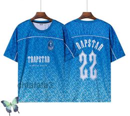 Trapstar Mesh Football Jersey Bleu No.22 Hommes Sportswear T-shirt Motion Current 23ess M0W9