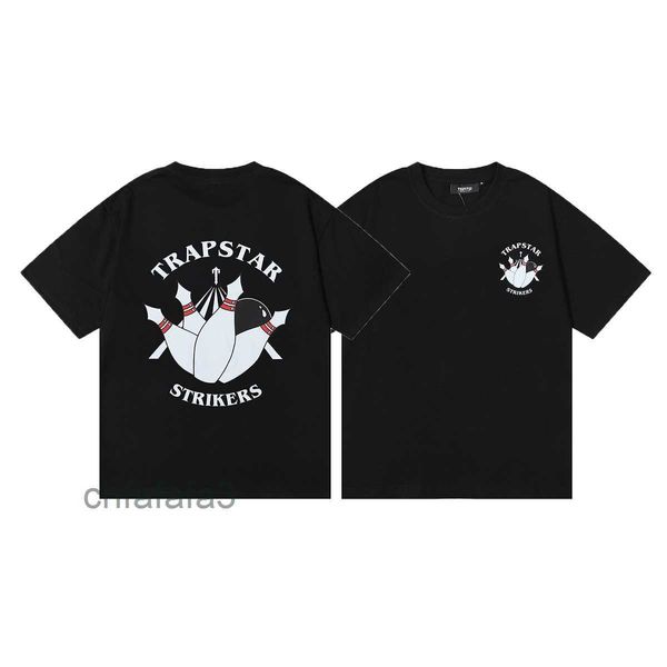 Trapstar – T-shirts à manches courtes pour hommes et femmes, marque de mode de Niche, en coton imprimé Bowling, avec de grandes têtes rondes, WLD1