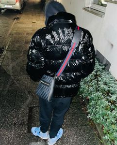 Trapstar Parka London veste piège vers le bas hommes femmes marque de luxe brillant noir broderie doudoune