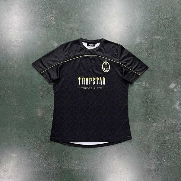 La popular camiseta para hombres de Trapstar Jersey Summer Nuevo estampado de manga corta Tamaño 23 Central Cee UK