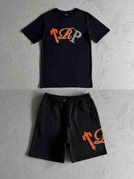 Trapstar Set Shorts T-shirts à manches à manches courtes TRP Broidered Coton Pur Breathable Trend New UK Drill XS-XXL