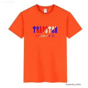 Trapstar Shirt Fashion Play Merk Trapstar London Gedrukt Hoog Gram Zwaar Dubbel Katoen Anime Casual Shirt met korte mouwen Heren T-shirt Dames T-shirt Kleding 7975