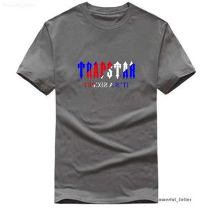 Trapstar Shirt Fashion Play Brand Trapstar London Imprimé High Gram Heavy Double Cotton Anime Casual Chemise à manches courtes T-shirt pour homme T-shirt pour femme Vêtements 3526