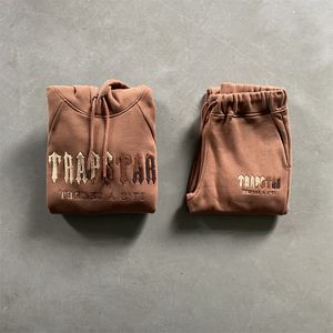 Traje de sudadera Trapstar deportivo casual de alta calidad bordado hip-hop tops y pantalones deportivos de marca de moda, el mismo estilo para hombres y mujeres