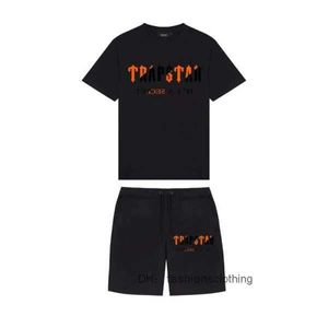 T-shirts et shorts TrapStar Set Men Suit sur piste d'￩t￩ Basketball Jogging Sportswear Streetwear Harajuku Tops T-shirt Suit 220621 3 TRAPSTAR 1EHP