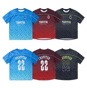 Trapstar T-shirts Heren Voetbal Jersey Tee Vrouwen Zomer Casual Losse Sneldrogende t-shirts Korte Mouw Tops ON5J