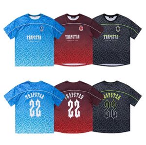 Trapstar T-shirts Heren Voetbal Jersey Tee Dames Zomer Casual Losse Sneldrogende T-shirts Korte mouw Geavanceerd ontwerp 66ess