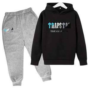 Trapstar Survêtement Enfants Nouveau Designer Hommes Pull À Capuche Ensemble Automne/Hiver Pull Sport Décontracté Pull Lâche et Confortable 100% Coton 2901