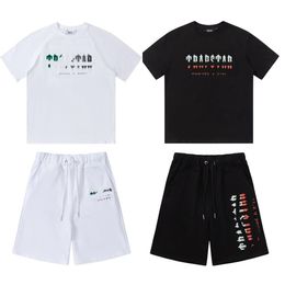 trapstar trainingspak heren shorts en t-shirt set heren designerkleding trapstar trainingspak hoge kwaliteit geborduurd puur katoen losse casual korte sets heren maat s-xl