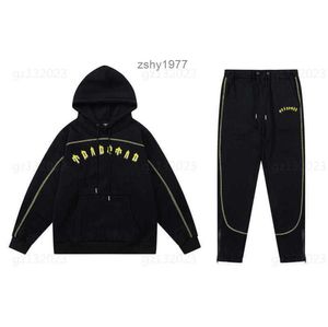 Survêtement Trapstar Sweat à capuche pour hommes avec costume de pantalon long Sweat-shirt rembourré brodé dégradé et pantalon de survêtement à cordon Mens Trap Star Track Jogger Tech Wear