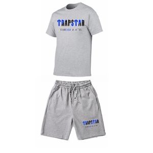 TRAPSTAR Trainingspak Set Mannen T ShirtShorts Sets Zomer Sportkleding Jogging Broek Streetwear Harajuku Tops T-shirt Pak 220712